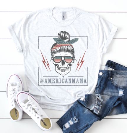 American Mama Skull Tee