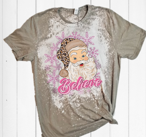 Believe Santa Pink