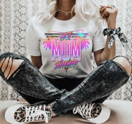 Hot Mom Summer Neon Tee