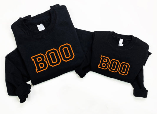 Boo Collegiate Family Sweatshirt Sale