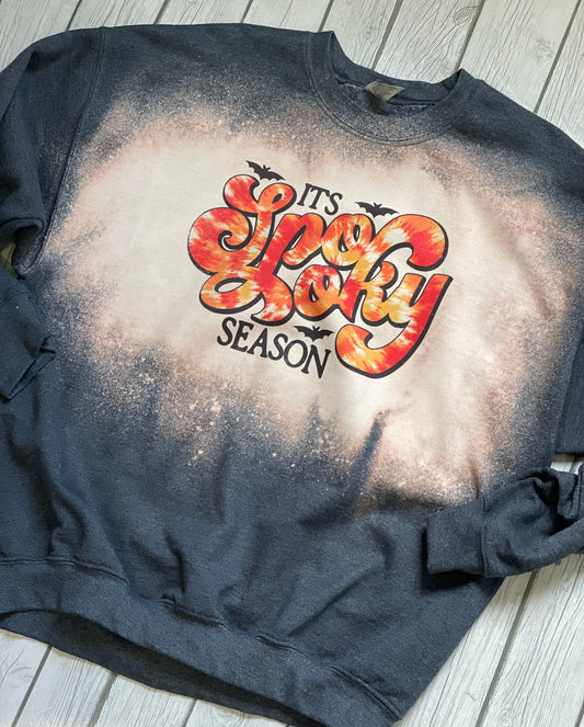 Spooky Season Bleached Sweatshirt