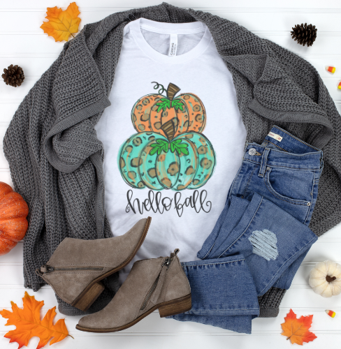 Hello Fall Pumpkin Stack.