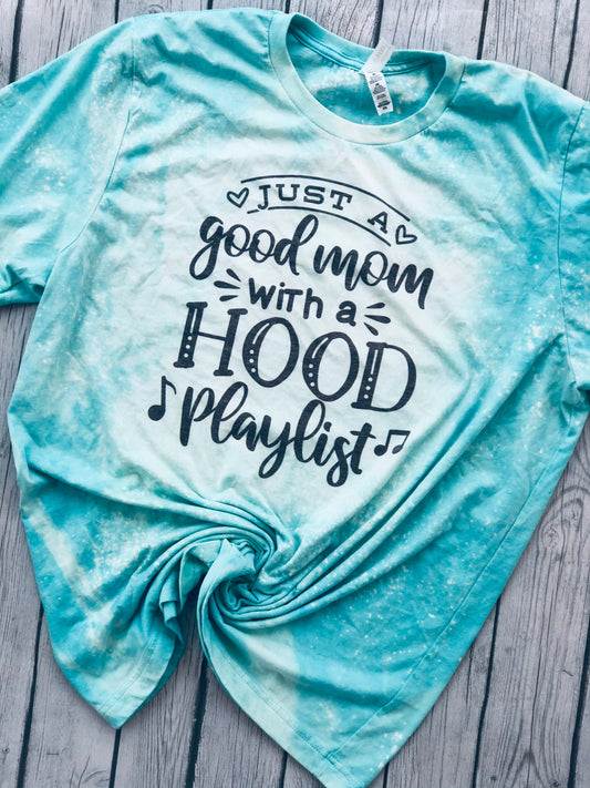 Good Mom Hood Playlist Tee