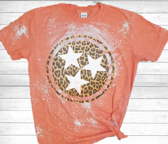 Leopard Tri Star Tee