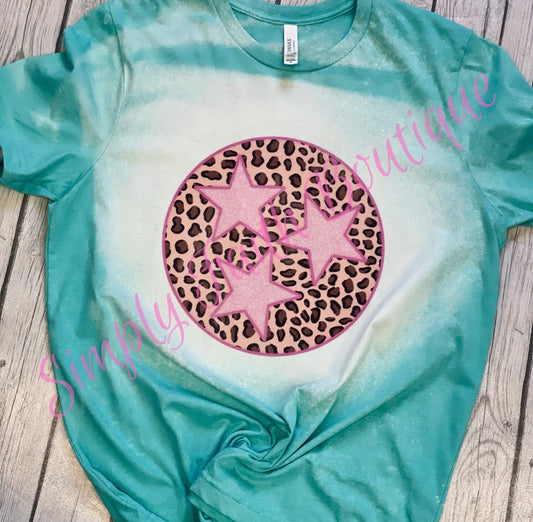 Leopard Tri Star New Tee