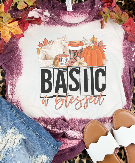 Basic & Blessed Fall Bleached Tee