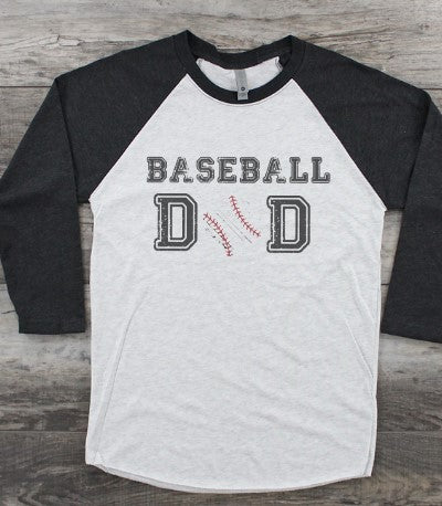 Baseball dad raglan Tee