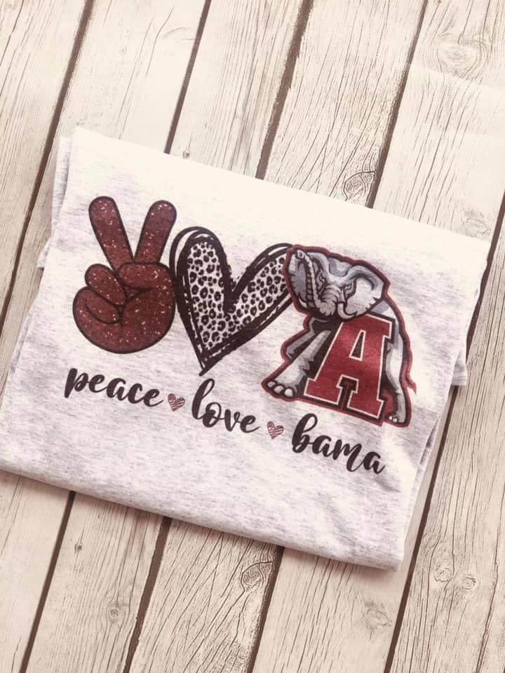 Peace Love Bama Tee