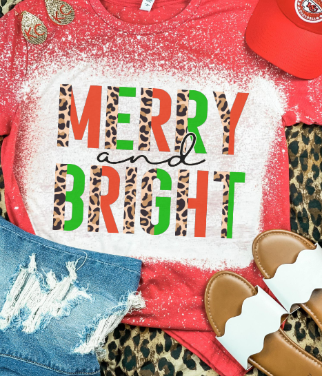 Merry and Bright Leo Tee