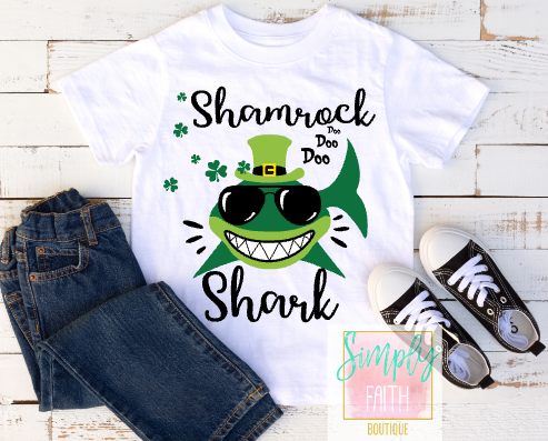 Shamrock Shark Tee