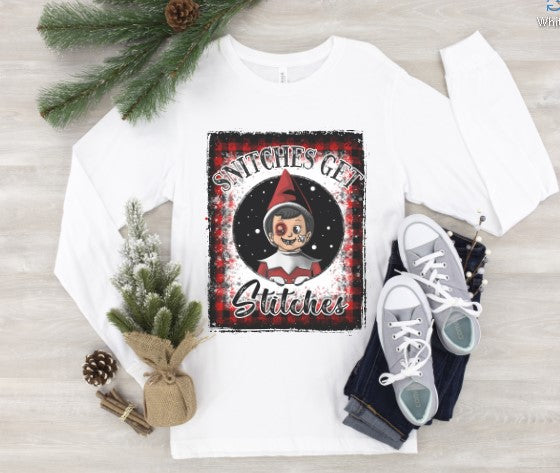 Snitches Get Stitches Christmas Long Sleeve