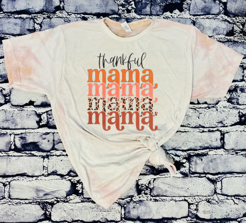 Thankful Mama Bleached Tee.