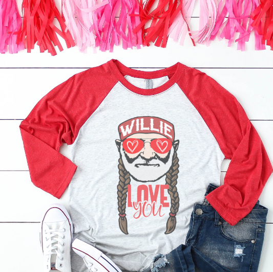 Willie Love You Valentine Tees